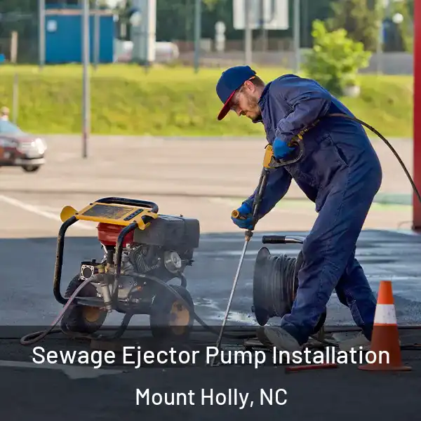  Sewage Ejector Pump Installation Mount Holly, NC